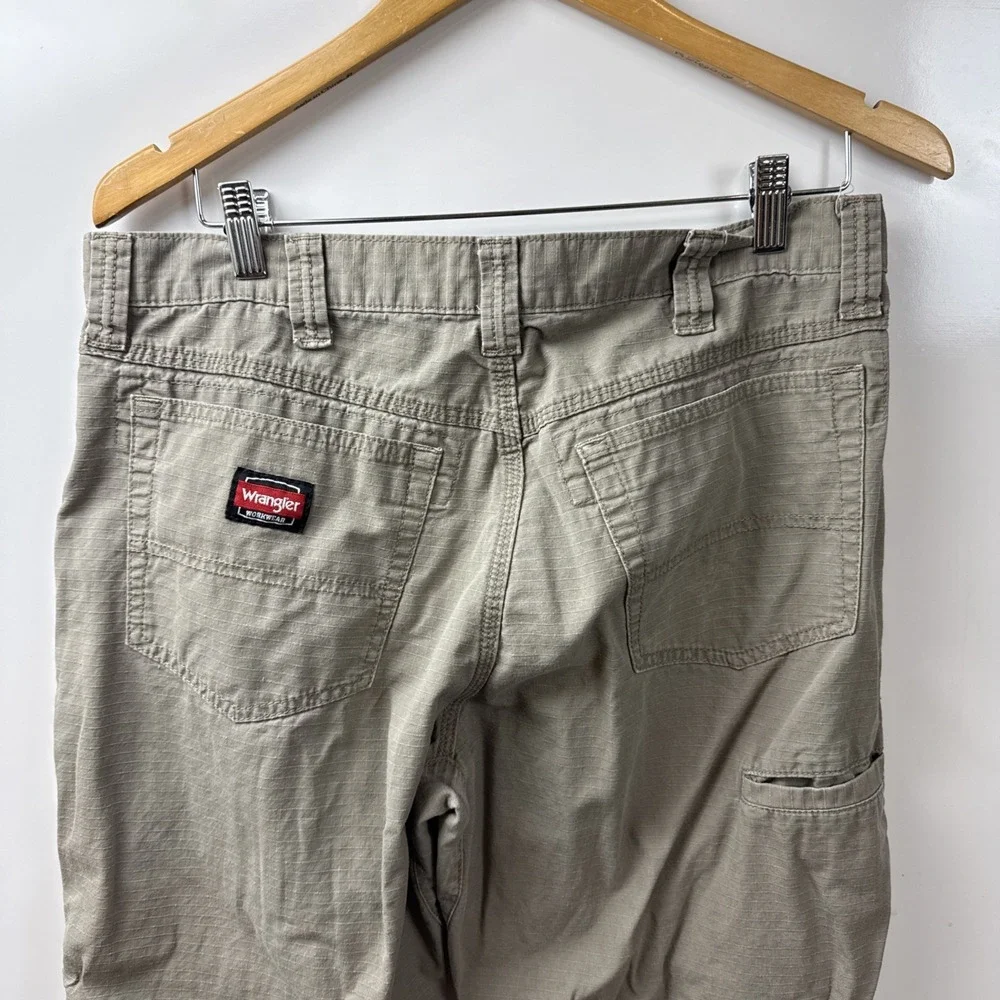 WRANGLER WORKWEAR Men's Jeans 34x29 Tan 100% Cotton Heavy Duty 10WMWTDK